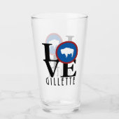 LIEBE Gillette Wyoming Glas (Vorderseite)
