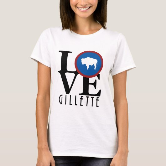 LIEBE Gillette Wyoming T-Shirt (Vorderseite)