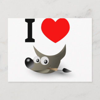 Liebe GIMP? Zeig es! Postkarte
