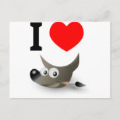 Liebe GIMP? Zeig es! Postkarte (Vorderseite)