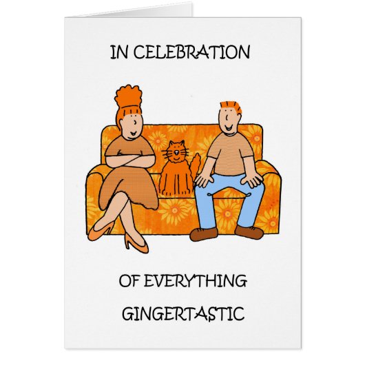 Liebe Ginger Red Hair Cartoon Spaß (Vorne)