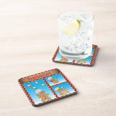 Liebe Gingerbread Man Bakers Getränkeuntersetzer (Rechte Seite)