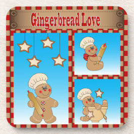 Liebe Gingerbread Man Bakers Getränkeuntersetzer