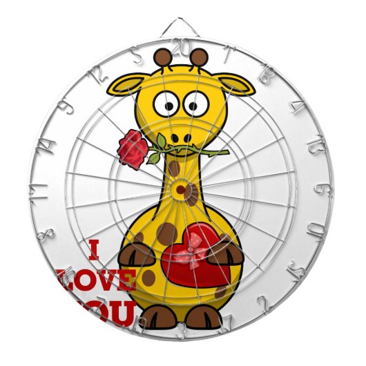 Liebe Giraffe Dartscheibe (vorne)