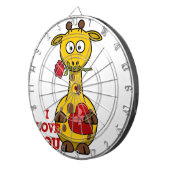 Liebe Giraffe Dartscheibe (Vorderseite rechts)