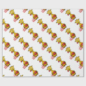 Liebe Giraffe Geschenkpapier (Flach)