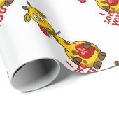 Liebe Giraffe Geschenkpapier (Rolleneckpunkt)