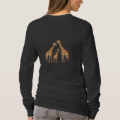 Liebe Giraffe - Heartwarming Wildlife Art T-Shirt (Rückseite)
