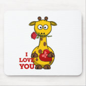 Liebe Giraffe Mousepad (Vorne)
