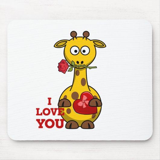 Liebe Giraffe Mousepad (Vorne)