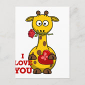 Liebe Giraffe Postkarte (Vorderseite)