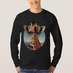 Liebe Giraffe Sonnenbrille Wildtier Tier Kind Mädc T-Shirt