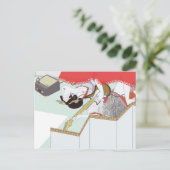 Liebe Girl Postcard Postkarte (Stehend Vorderseite)