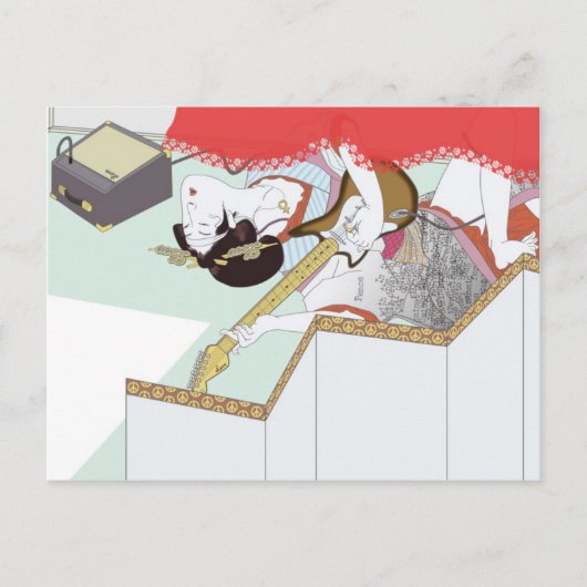 Liebe Girl Postcard Postkarte (Vorderseite)