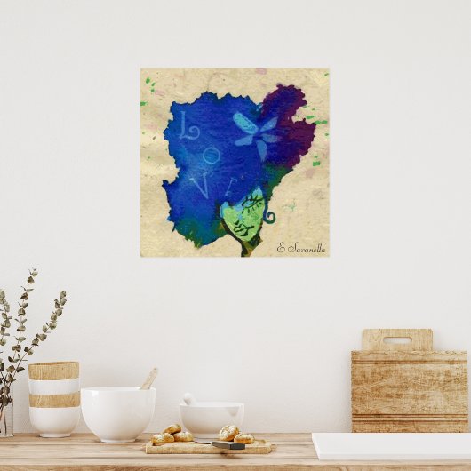 Liebe Girl Poster (Küche)