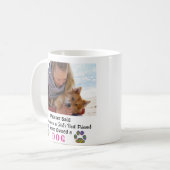 Liebe Girl's Best Friend Pet Foto Kaffeetasse (Vorderseite Links)
