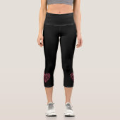 Liebe Girls Gymnastik - Silhouette Herz Capri Leggings (Vorderseite)
