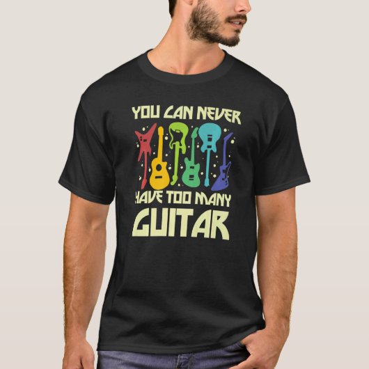 Liebe Gitarre Verschiedene Gitarren Spieler Fanlei T-Shirt (Vorderseite)