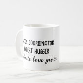 Liebe Giver Hugger Niedliches Muttertagsgeschenk Kaffeetasse (Vorderseite Links)