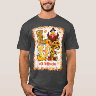 Liebe Glamma Life Türkei Herbst Danke T-Shirt