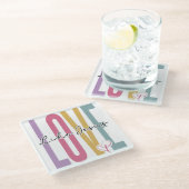 Liebe Glasuntersetzer (Schrägansicht)