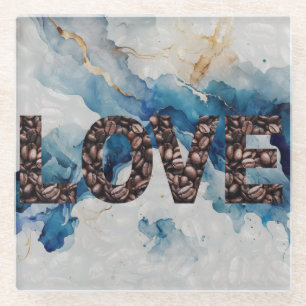 Liebe Glasuntersetzer