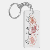 Liebe-Glaube-Aloha Fackel-Ingwer-Schlüsselanhänger Schlüsselanhänger (Vorderseite links)