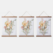 Liebe-Glaube-Hoffnung Wandteppich Mit Holzrahmen (Dreifach)