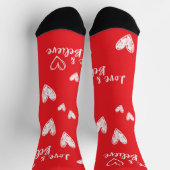 Liebe & Glaube Valentinstag Socken (Oben)