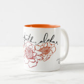 Liebe-Glauben-Aloha Fackel-Ingwer-Tasse Zweifarbige Tasse (VorderseiteRechts)