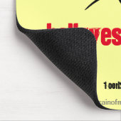 LIEBE glaubt alles ROSE Mousepad (Ecke)