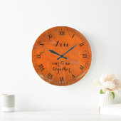 Liebe Glazed Terracotta Wallclock 2 Roman Zahlen Große Wanduhr (Zuhause)