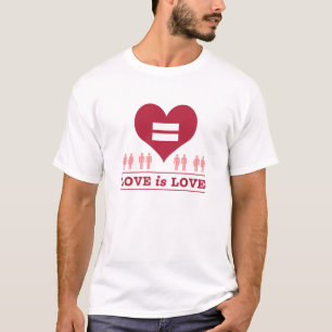Liebe Gleichheit Herz Liebe ist Liebe T-Shirt