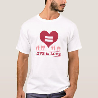 Liebe Gleichheit Herz Liebe ist Liebe T-Shirt