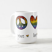 Liebe Gleichheit Privilegierter Kaffee Tasse (Vorderseite Links)