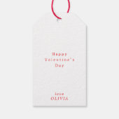 Liebe Gleichung Valentinstag Geschenkanhänger (Rückseite)
