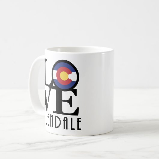LIEBE Glendale CO 11oz Kaffeetasse (Vorderseite Links)