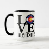 LIEBE Glendale Colorado 15oz Tasse (Links)