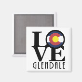 LIEBE Glendale Colorado Magnet (Vorderseite/Rückseite)