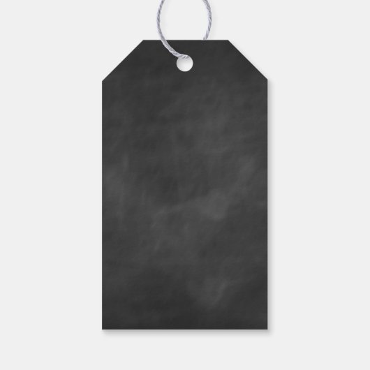 Liebe Glitzern Geschenk Tag - schwarz Geschenkanhänger (Rückseite)