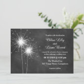 Liebe Glitzern Hochzeitseinladung Einladung (Stehend Vorderseite)