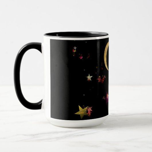 Liebe Glitzern mit Sternen Tasse (Links)