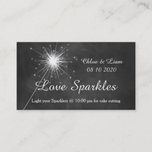 Liebe-Glitzern - Sparkler-Umbau Visitenkarte
