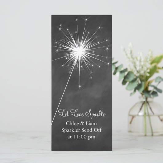 Liebe Glitzern - Tall Sparkler Holder (Stehend Vorderseite)