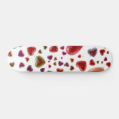 Liebe, glitzernde Herzen 2 Skateboard (Horizontal)