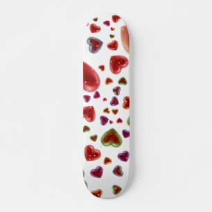 Liebe, glitzernde Herzen 2 Skateboard