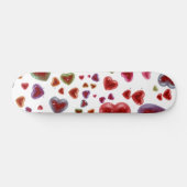 Liebe, glitzernde Herzen 2 Skateboard (Horizontal)