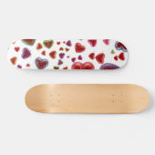 Liebe, glitzernde Herzen 2 Skateboard (Horizontal)