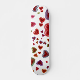 Liebe, glitzernde Herzen 2 Skateboard