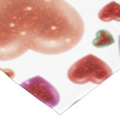 Liebe, glitzernde Herzen 2 Tischdecke (Schrägansicht)